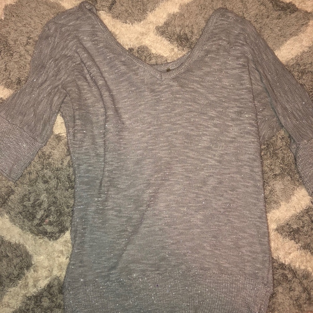 Sparkly Grey Top